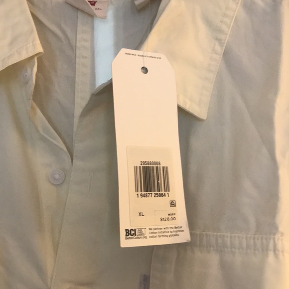 Levis Premium Cotton Lorelei Jumpsuit in Transparent Yellow utilitarian Size XL - Picture 9 of 12